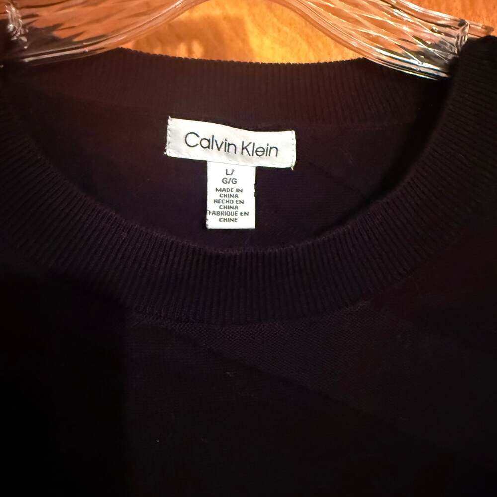Calvin Klein *Mens Medium* Black Pullover Sweatshirt Long Sleeve